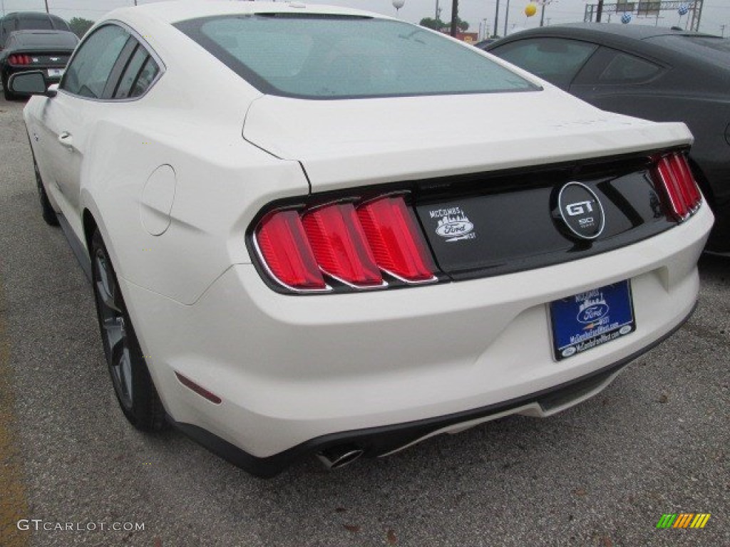 2015 Mustang 50th Anniversary GT Coupe - 50th Anniversary Wimbledon White / 50th Anniversary Cashmere photo #12