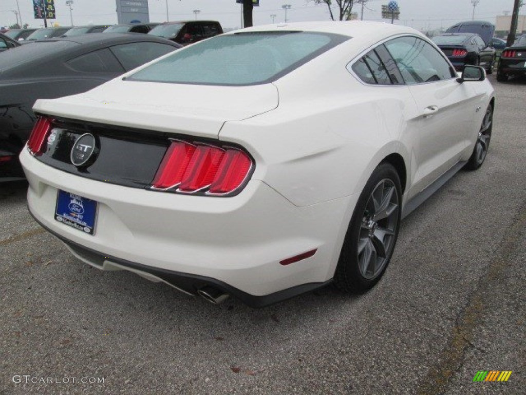 2015 Mustang 50th Anniversary GT Coupe - 50th Anniversary Wimbledon White / 50th Anniversary Cashmere photo #16