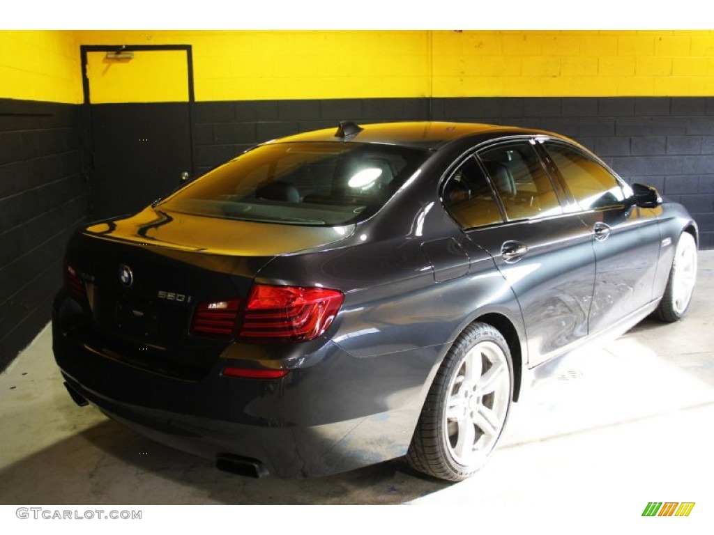 2015 5 Series 550i xDrive Sedan - Dark Graphite Metallic / Black photo #4