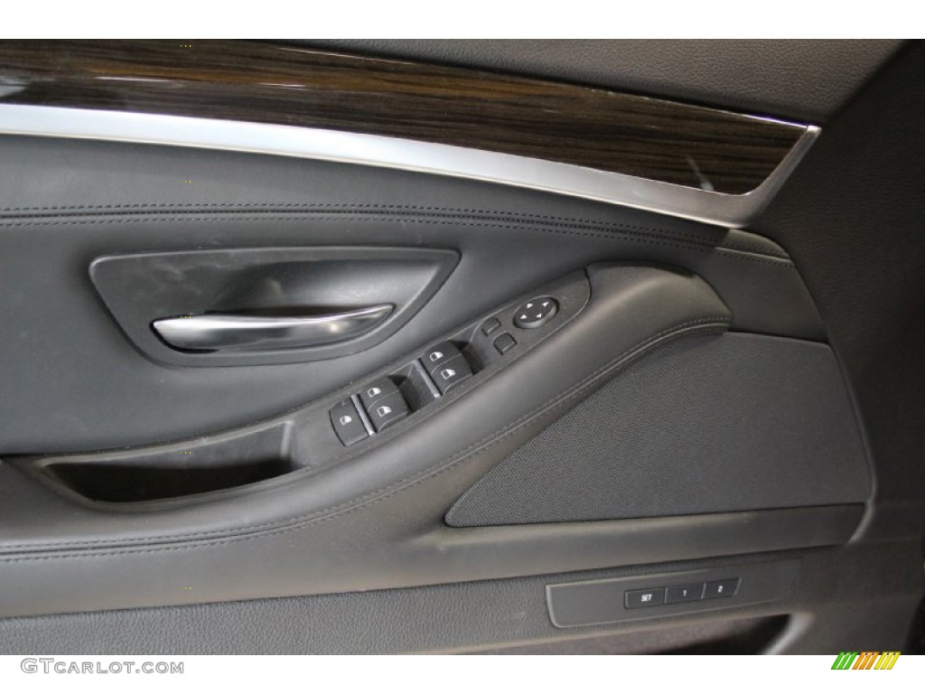 2015 5 Series 550i xDrive Sedan - Dark Graphite Metallic / Black photo #12