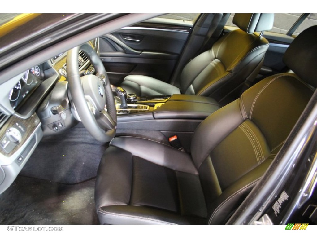 2015 5 Series 550i xDrive Sedan - Dark Graphite Metallic / Black photo #26