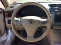 Ivory 2008 Toyota Solara SLE V6 Convertible Steering Wheel