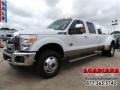 2012 Oxford White Ford F350 Super Duty Lariat Crew Cab 4x4 Dually  photo #1