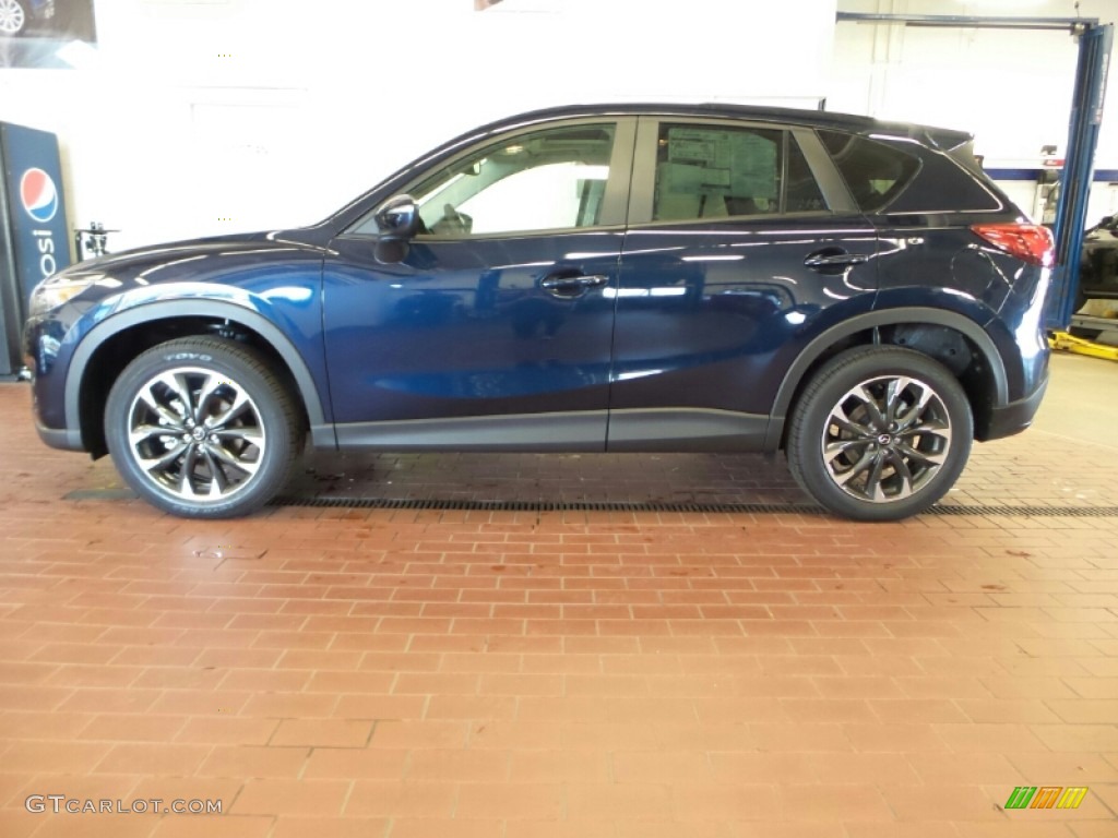 Deep Crystal Blue Mica 2016 Mazda CX-5 Grand Touring AWD Exterior Photo #103213417