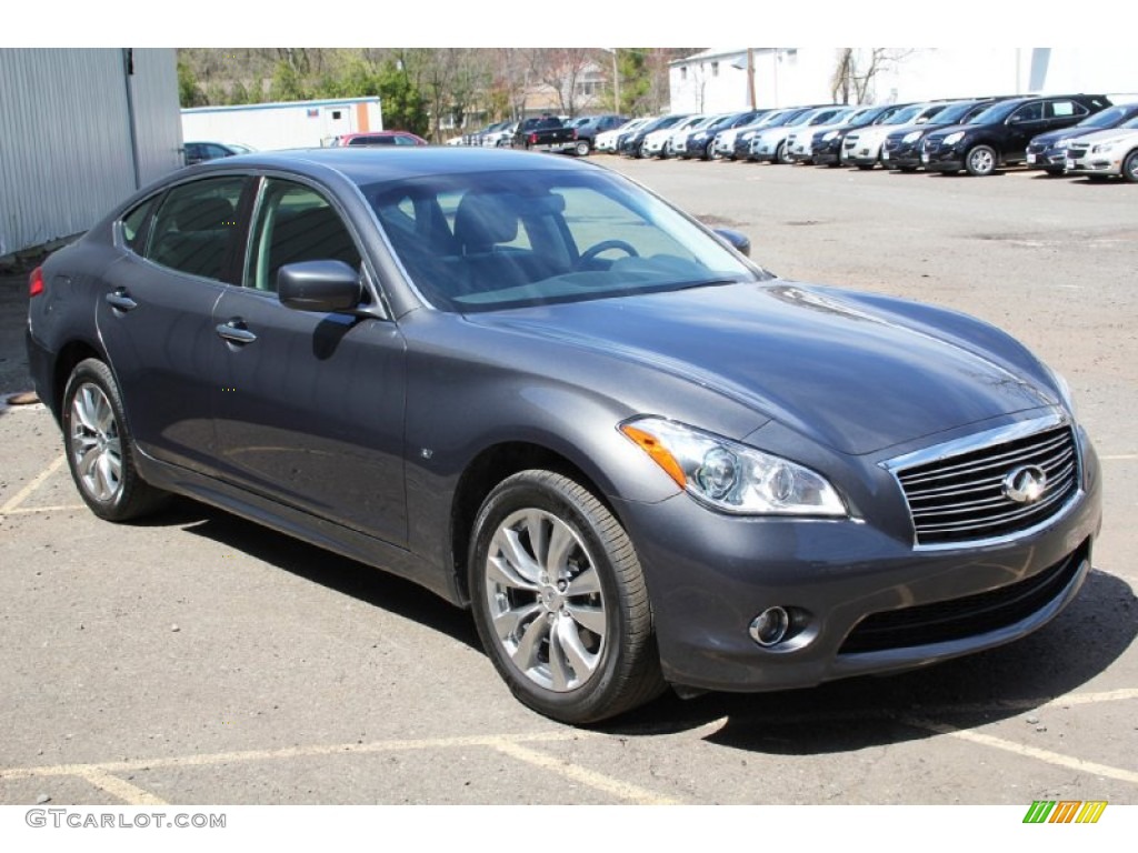 Storm Front Gray 2014 Infiniti Q70 3.7 AWD Exterior Photo #103214717