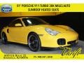 2001 Speed Yellow Porsche 911 Turbo Coupe #103185907