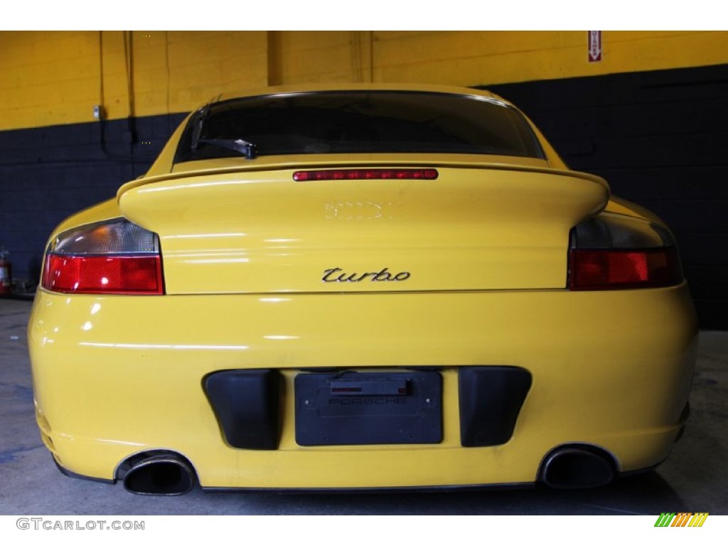 2001 911 Turbo Coupe - Speed Yellow / Savanna Beige photo #9