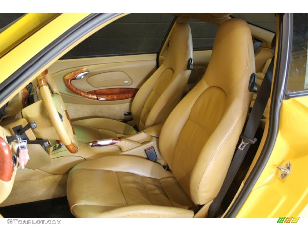 2001 911 Turbo Coupe - Speed Yellow / Savanna Beige photo #15