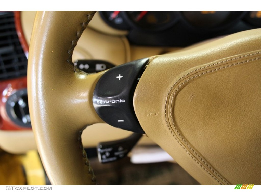 2001 911 Turbo Coupe - Speed Yellow / Savanna Beige photo #37