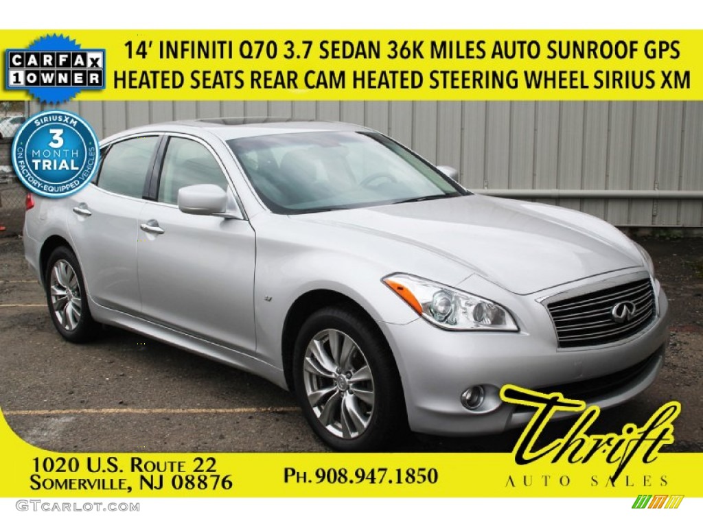 2014 Q70 3.7 AWD - Liquid Platinum / Graphite photo #1