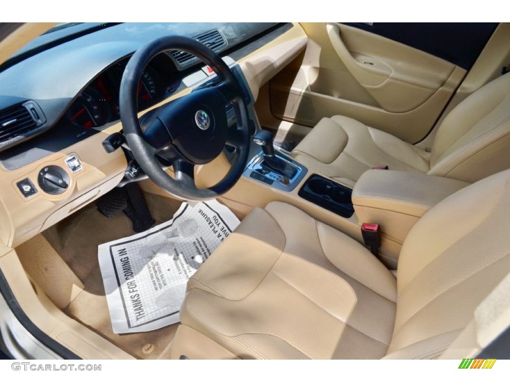 Pure Beige Interior 2006 Volkswagen Passat 2.0T Sedan Photo #103219408