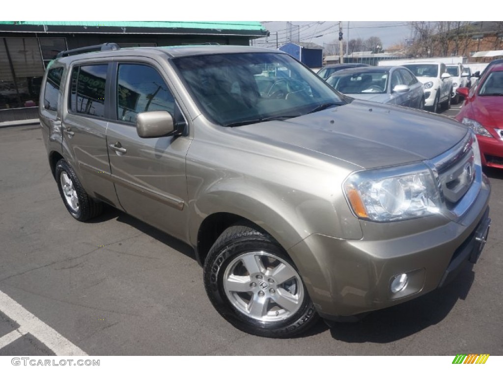 Mocha Metallic 2011 Honda Pilot EX 4WD Exterior Photo #103219438