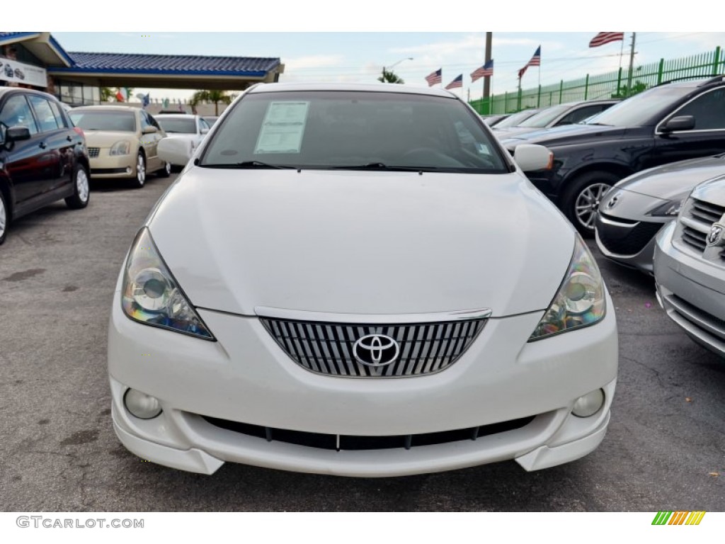 2004 Solara SE Sport V6 Coupe - Arctic Frost Pearl / Dark Stone Gray photo #2
