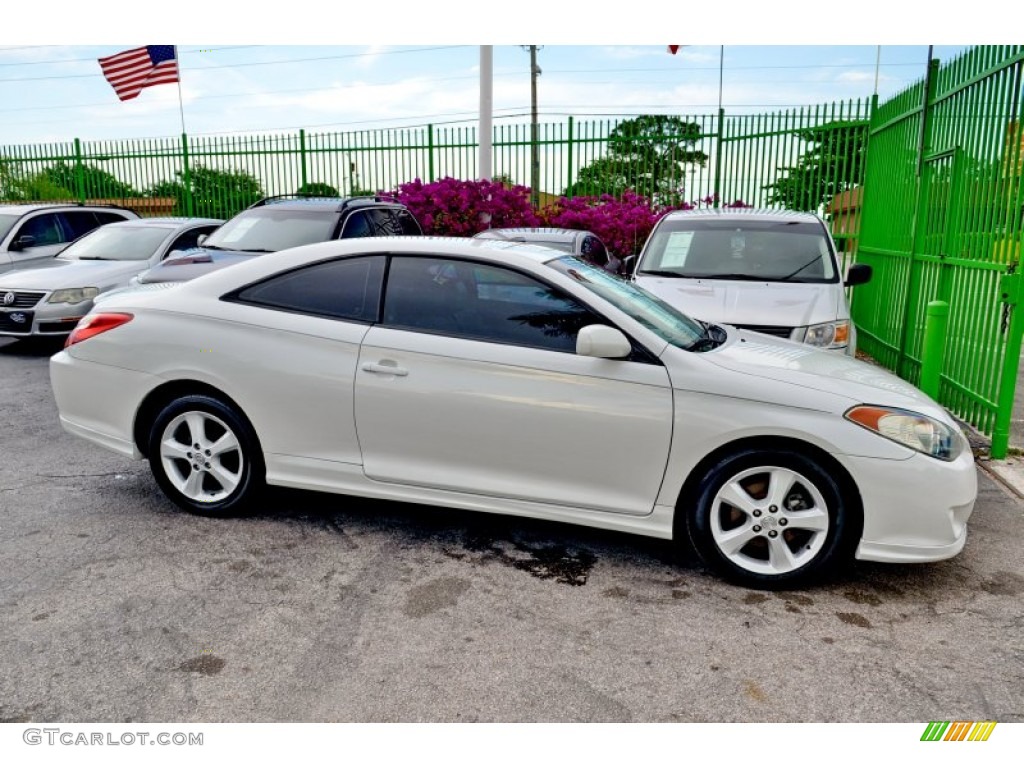 2004 Solara SE Sport V6 Coupe - Arctic Frost Pearl / Dark Stone Gray photo #6