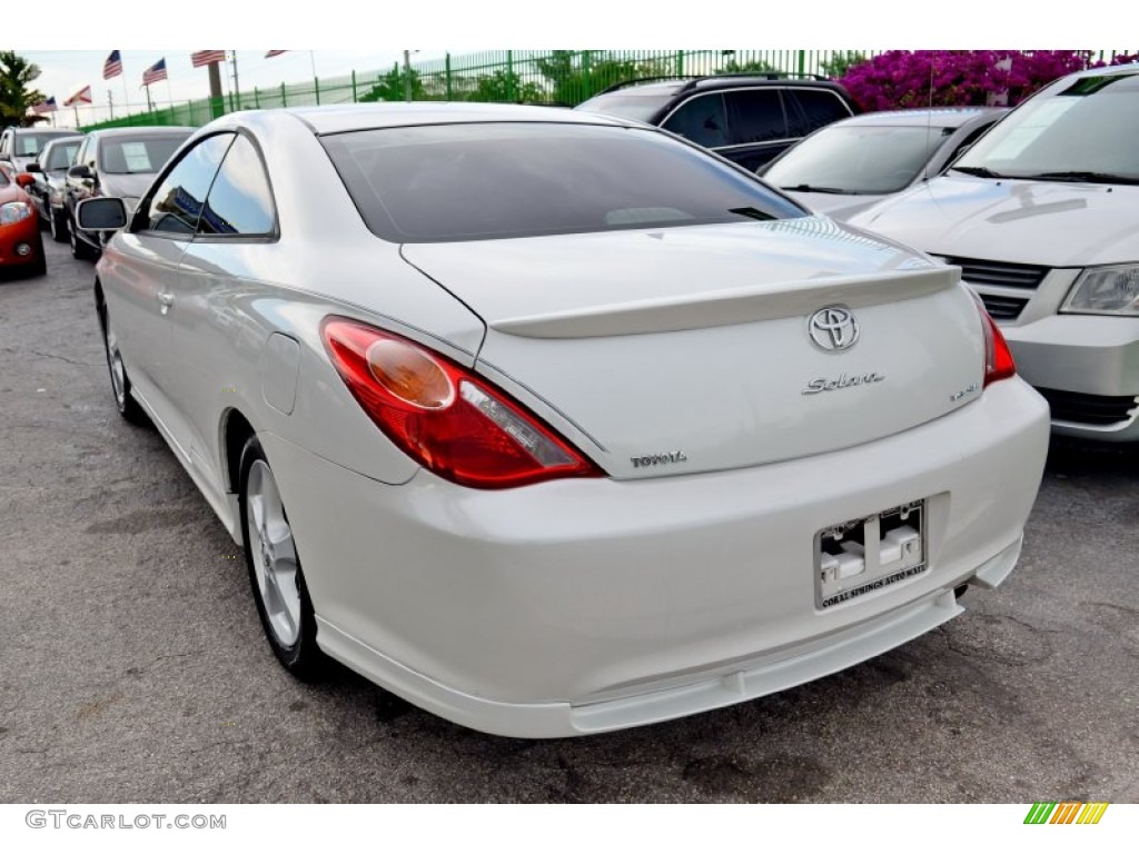 2004 Solara SE Sport V6 Coupe - Arctic Frost Pearl / Dark Stone Gray photo #28