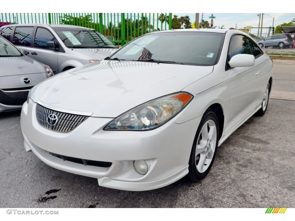 2004 Solara SE Sport V6 Coupe - Arctic Frost Pearl / Dark Stone Gray photo #36