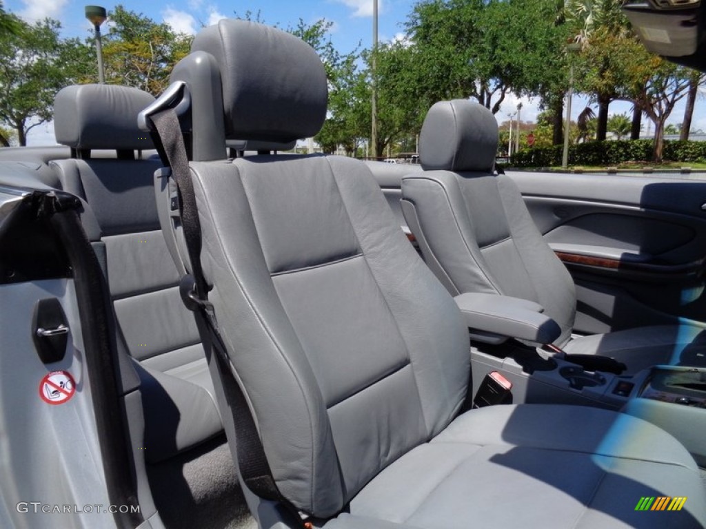 2001 3 Series 325i Convertible - Titanium Silver Metallic / Grey photo #4