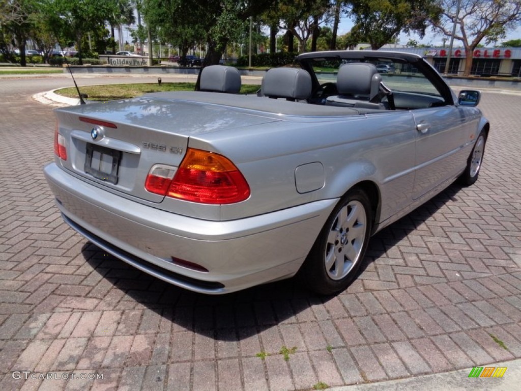 2001 3 Series 325i Convertible - Titanium Silver Metallic / Grey photo #5