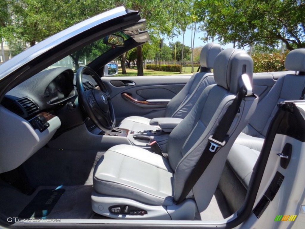 2001 3 Series 325i Convertible - Titanium Silver Metallic / Grey photo #6