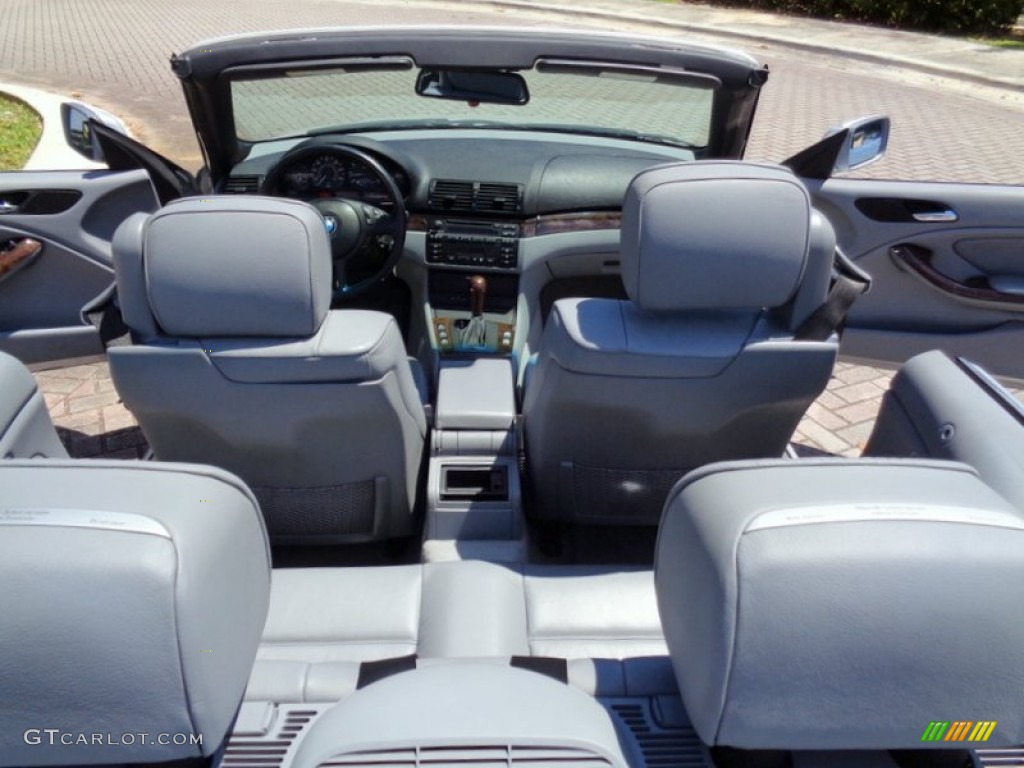 2001 3 Series 325i Convertible - Titanium Silver Metallic / Grey photo #8