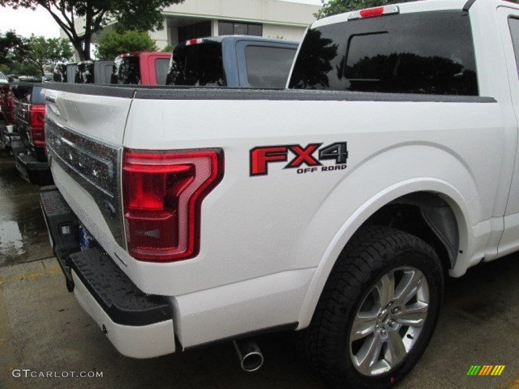 White Platinum Tricoat 2015 Ford F150 Platinum SuperCrew 4x4 Exterior Photo #103221265