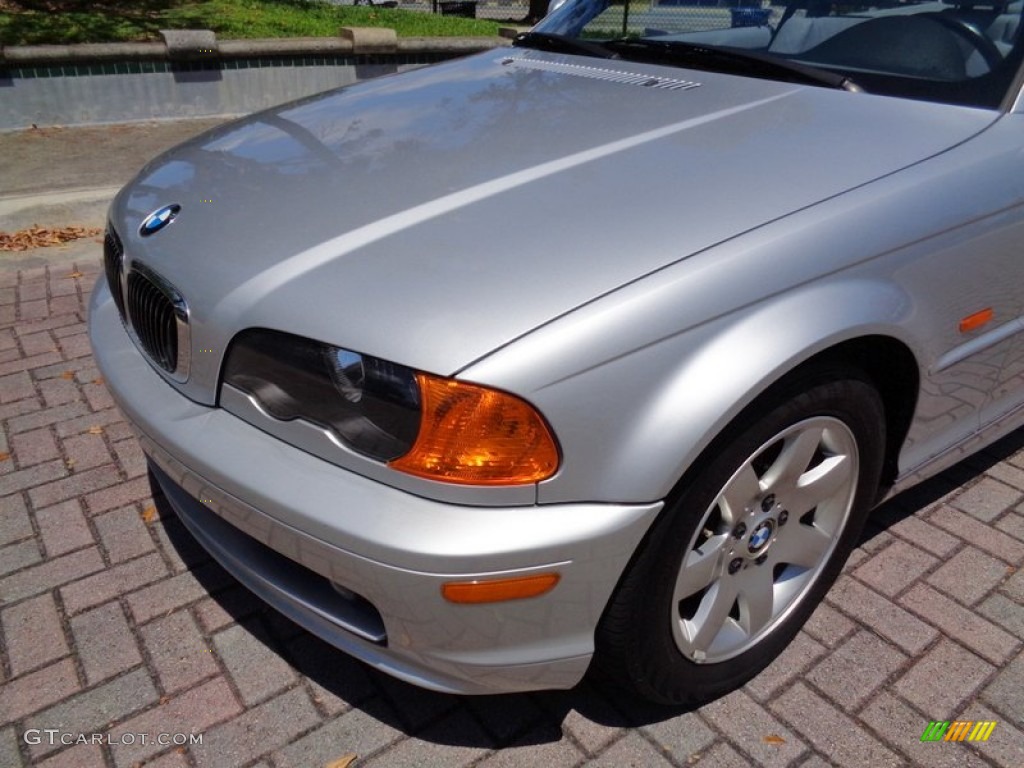 2001 3 Series 325i Convertible - Titanium Silver Metallic / Grey photo #30