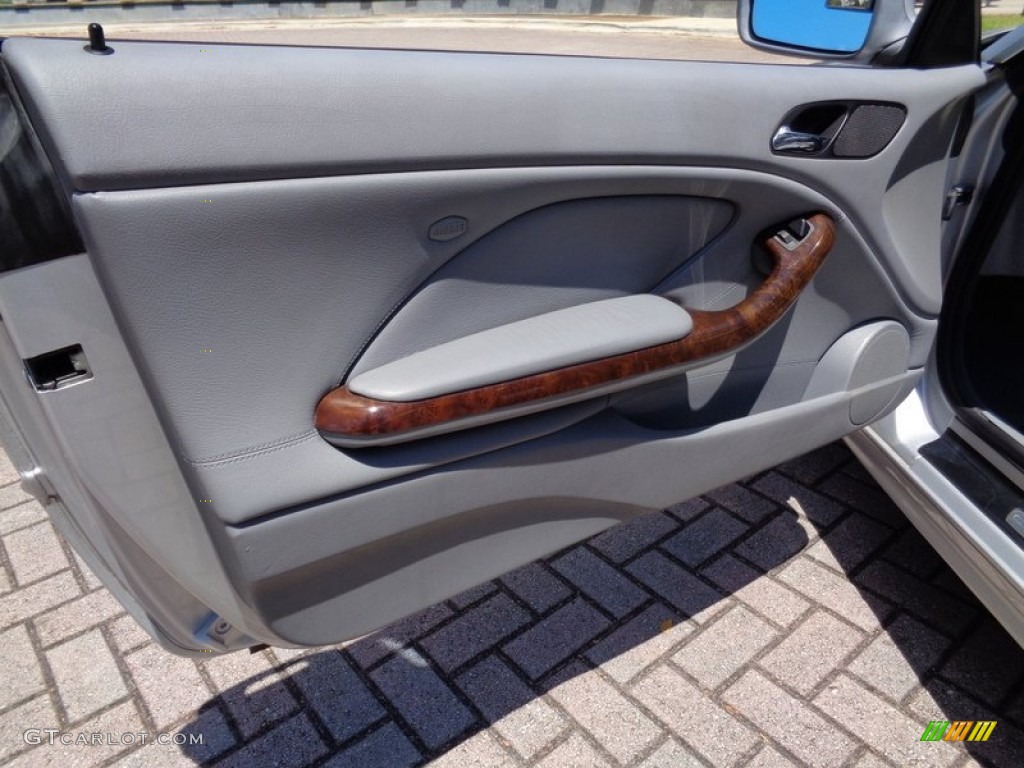 2001 BMW 3 Series 325i Convertible Grey Door Panel Photo #103221502