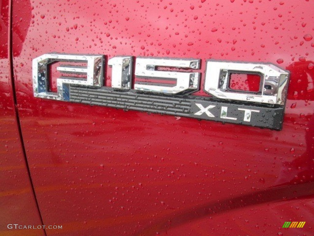 2015 F150 XLT SuperCrew - Ruby Red Metallic / Medium Earth Gray photo #4