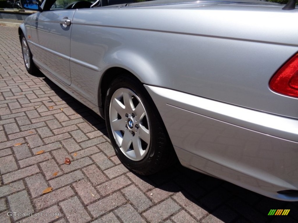 2001 3 Series 325i Convertible - Titanium Silver Metallic / Grey photo #43