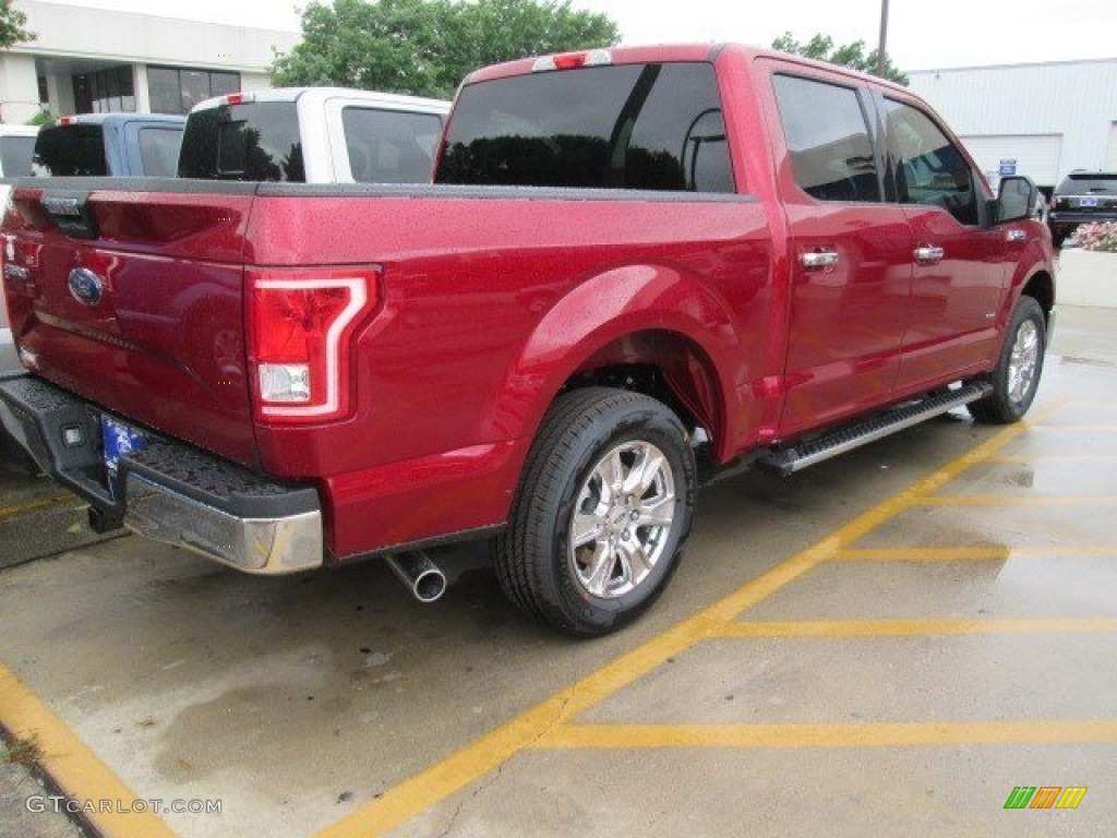2015 F150 XLT SuperCrew - Ruby Red Metallic / Medium Earth Gray photo #6