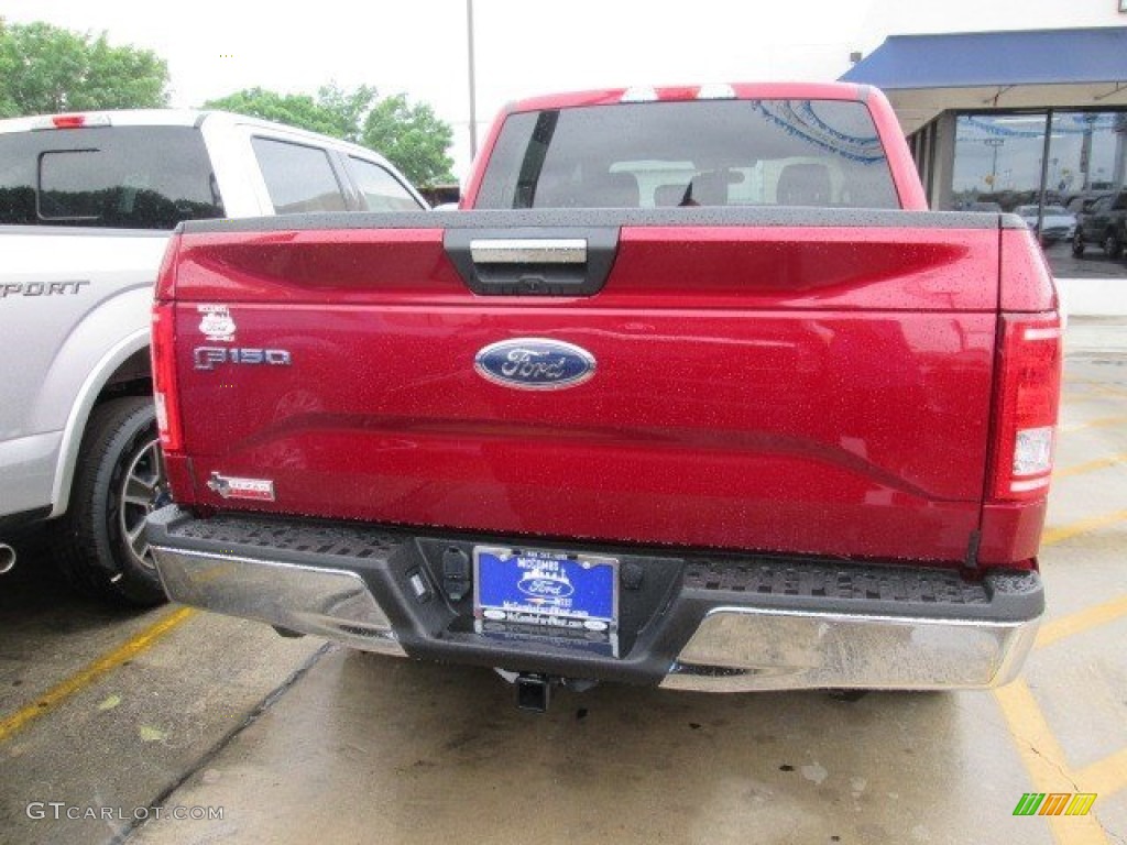 2015 F150 XLT SuperCrew - Ruby Red Metallic / Medium Earth Gray photo #8