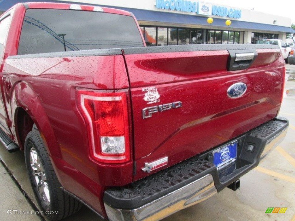 2015 F150 XLT SuperCrew - Ruby Red Metallic / Medium Earth Gray photo #10