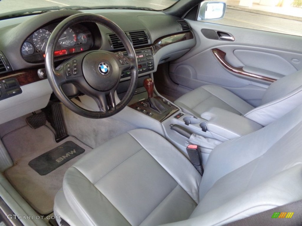Grey Interior 2001 BMW 3 Series 325i Convertible Photo #103221772