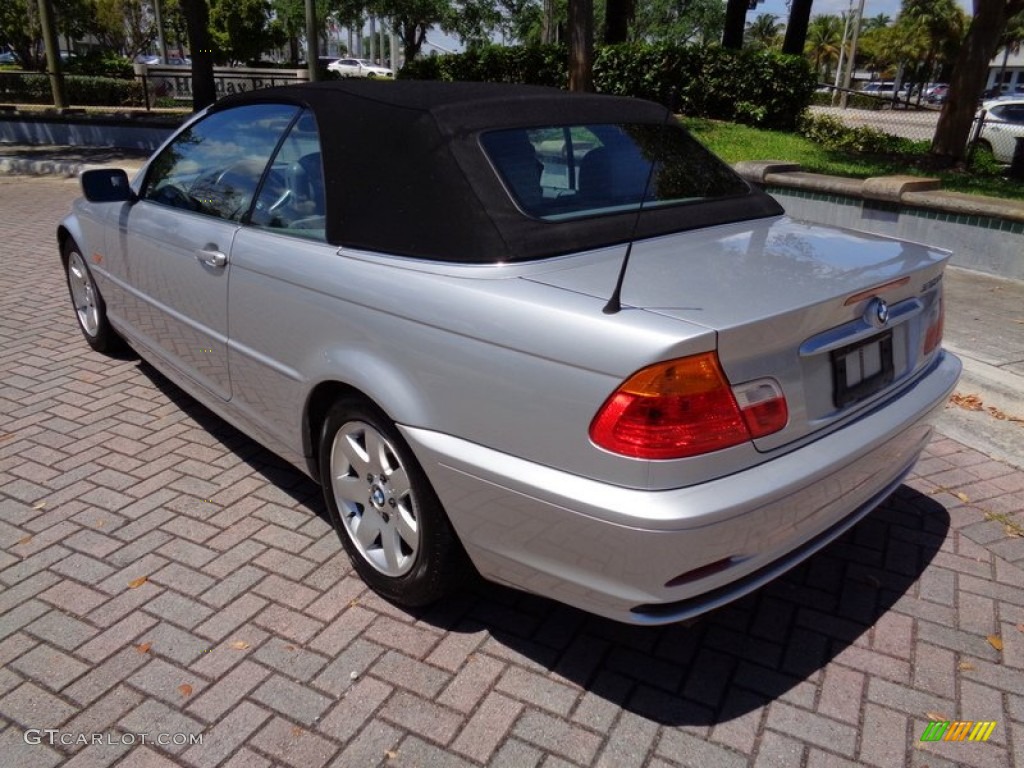 2001 3 Series 325i Convertible - Titanium Silver Metallic / Grey photo #50