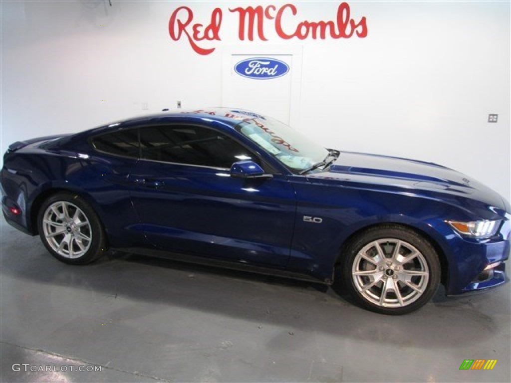 2015 Deep Impact Blue Metallic Ford Mustang Gt Premium Coupe 103185464