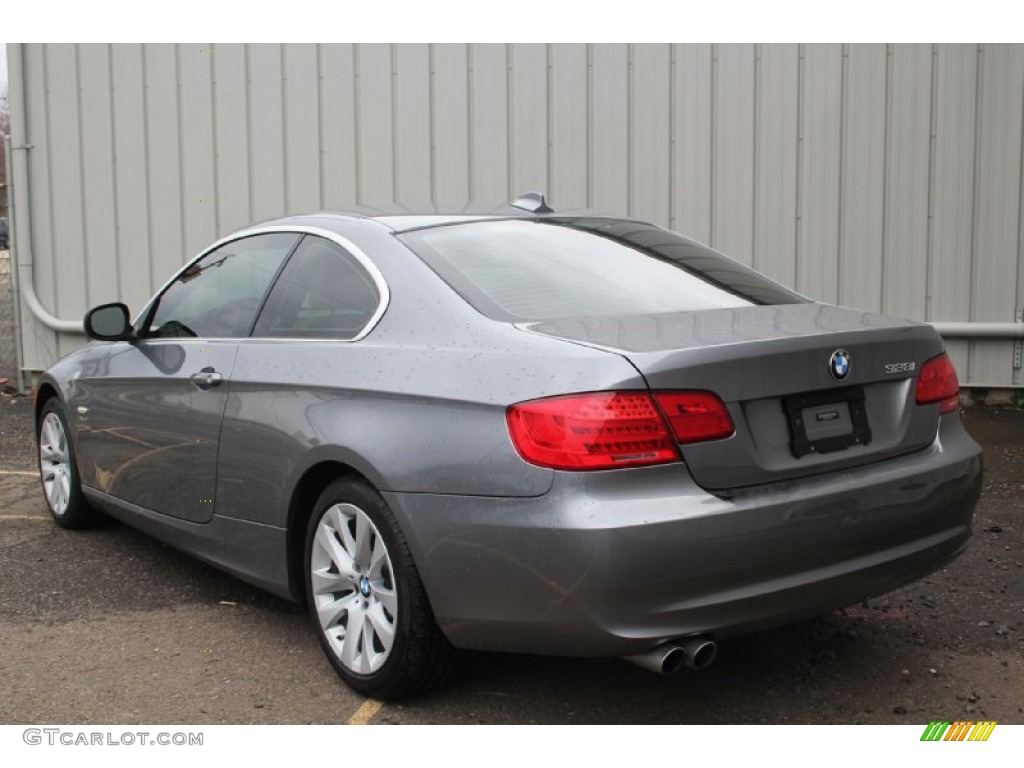2012 3 Series 328i xDrive Coupe - Space Grey Metallic / Oyster/Black photo #9