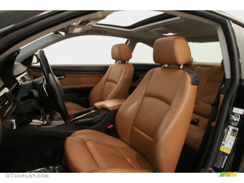 2009 3 Series 335xi Coupe - Black Sapphire Metallic / Saddle Brown Dakota Leather photo #5