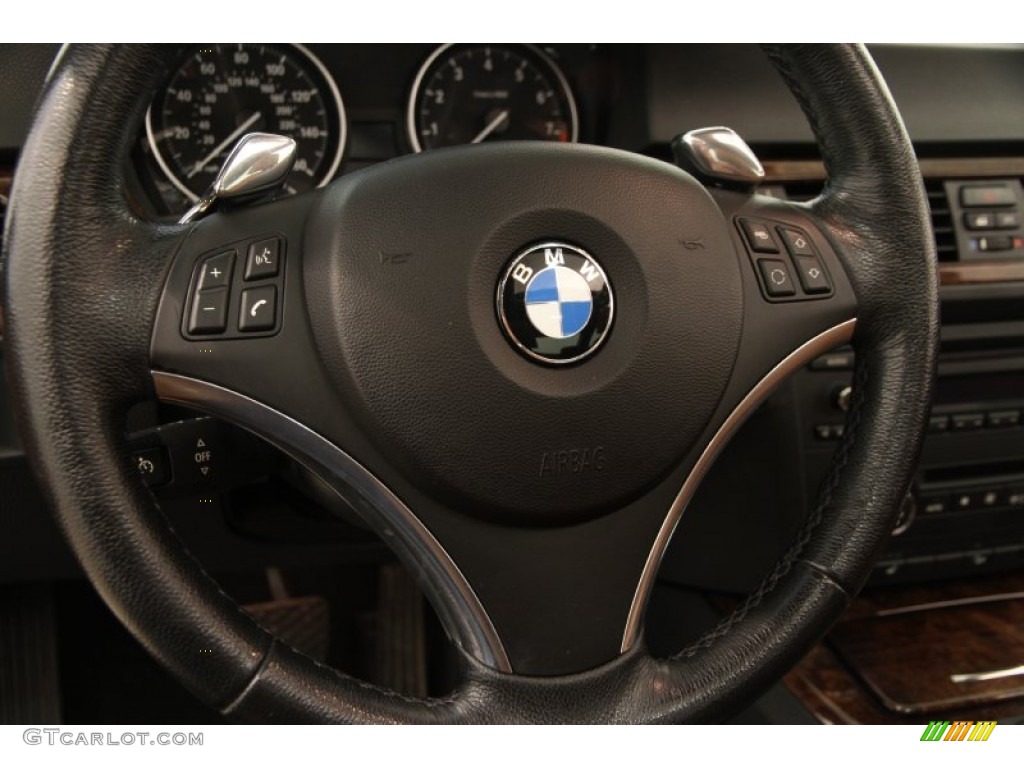 2009 BMW 3 Series 335xi Coupe Saddle Brown Dakota Leather Steering Wheel Photo #103225300