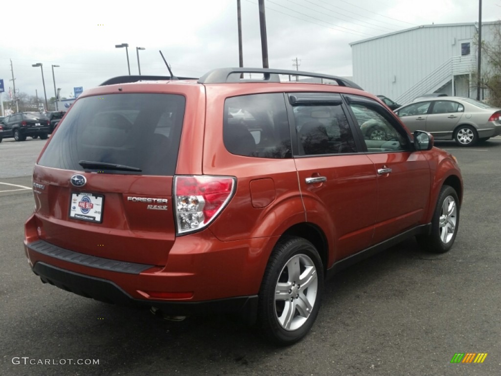 2010 Forester 2.5 X Premium - Paprika Red Pearl / Black photo #7