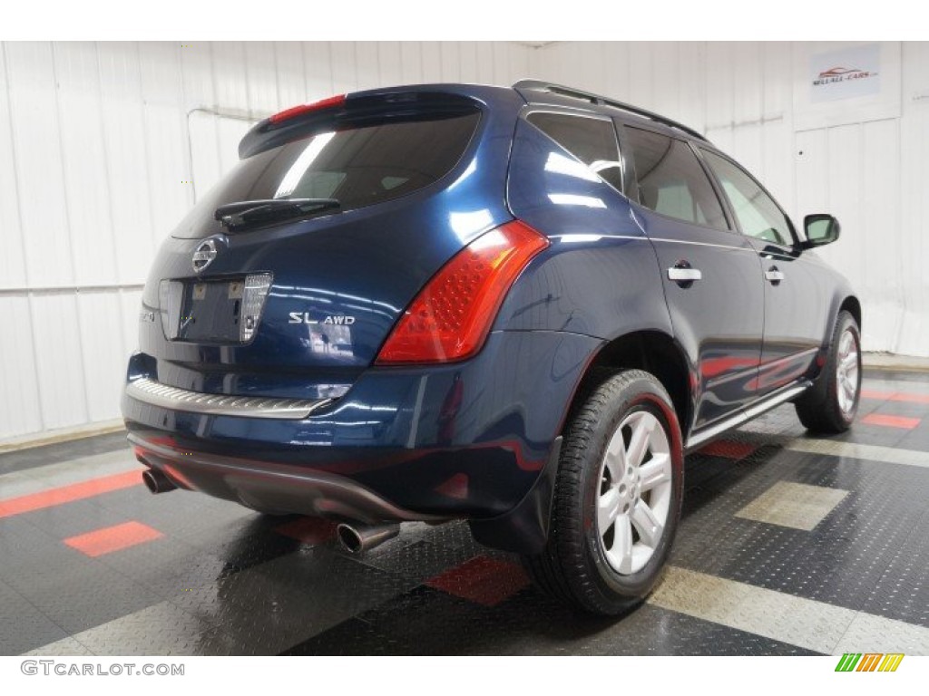 2007 Murano SL AWD - Midnight Blue Pearl / Cafe Latte photo #8