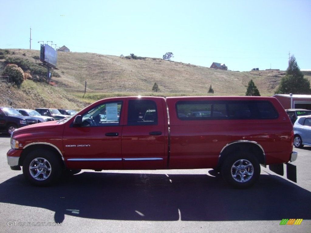 2004 Ram 2500 SLT Quad Cab - Flame Red / Dark Slate Gray photo #4