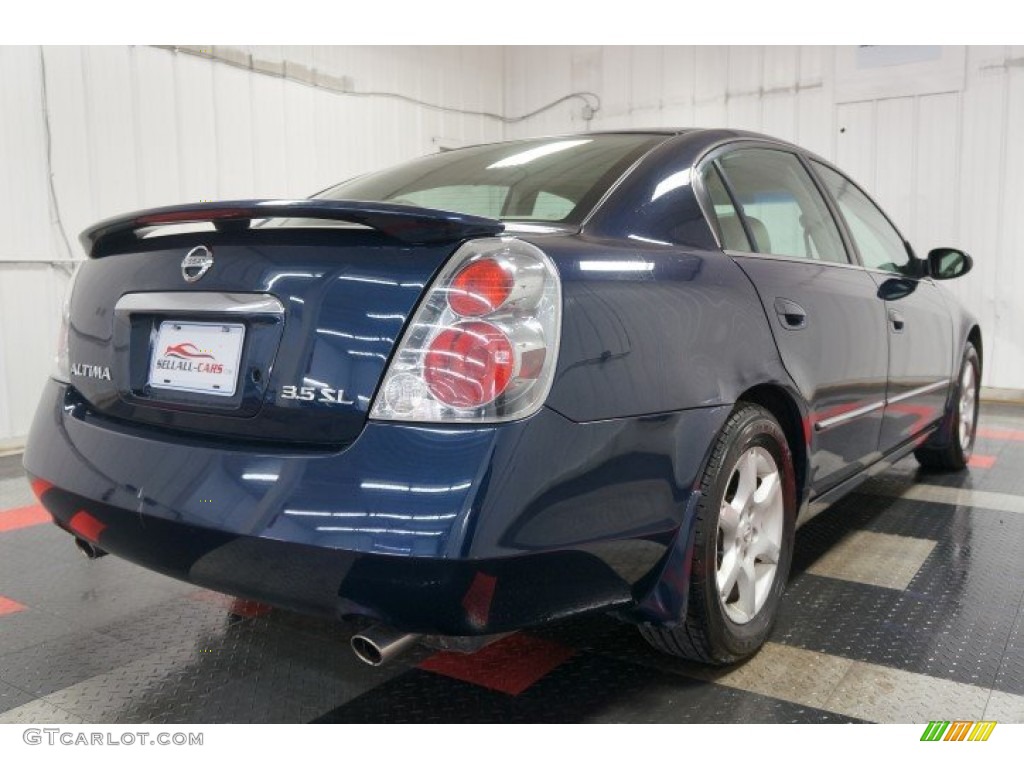 2005 Altima 3.5 SL - Majestic Blue Metallic / Blond photo #8