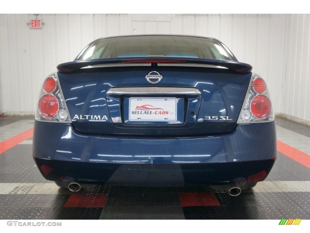 2005 Altima 3.5 SL - Majestic Blue Metallic / Blond photo #9