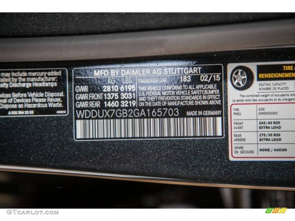 2016 S Color Code 183 for Magnetite Black Metallic Photo #103230151