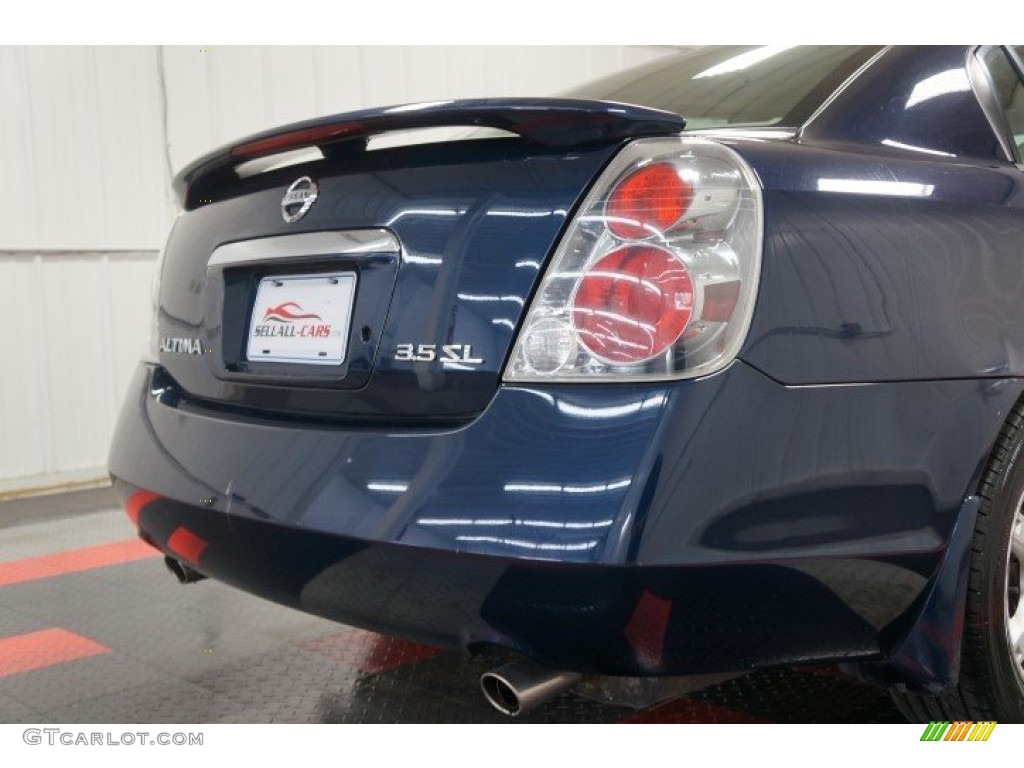 2005 Altima 3.5 SL - Majestic Blue Metallic / Blond photo #51