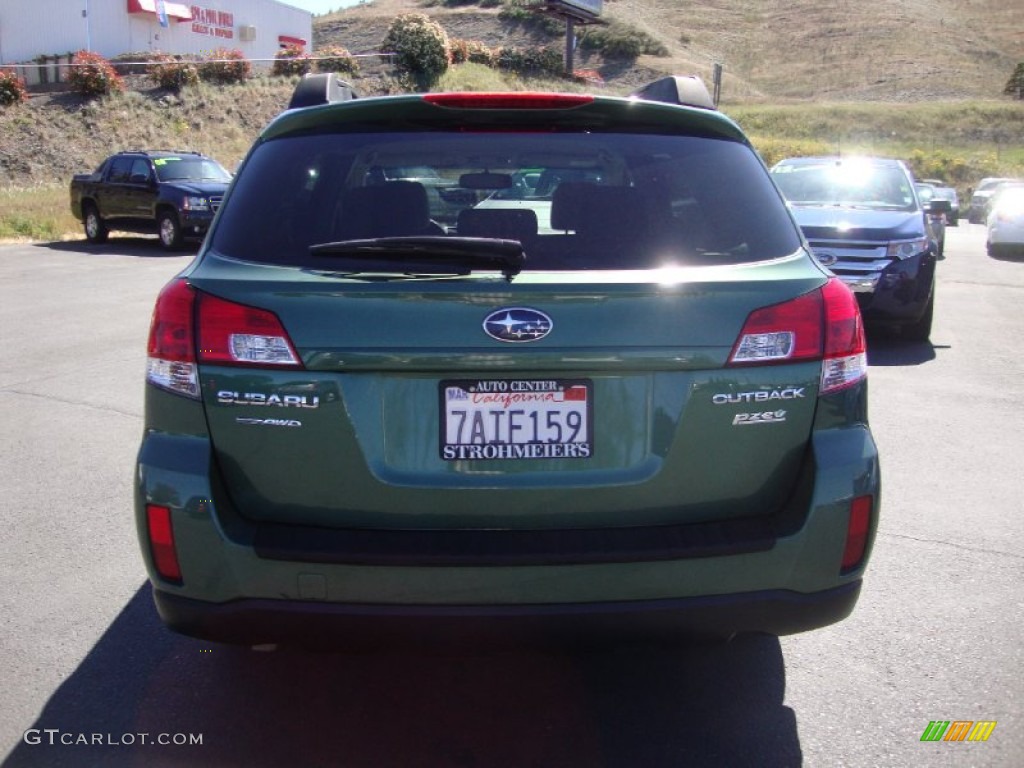 2011 Outback 2.5i Premium Wagon - Cypress Green Pearl / Warm Ivory photo #6
