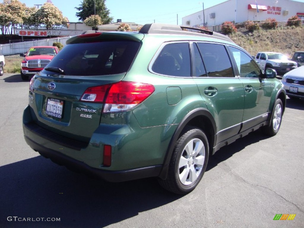 2011 Outback 2.5i Premium Wagon - Cypress Green Pearl / Warm Ivory photo #7