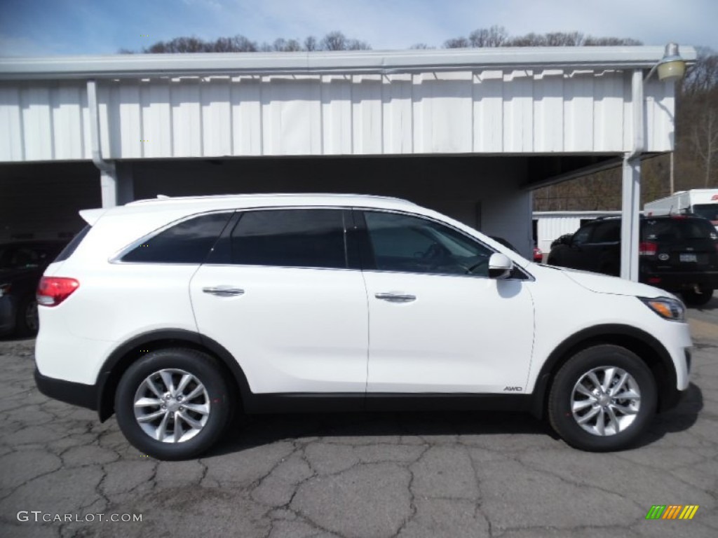 2016 Sorento LX AWD - Snow White Pearl / Satin Black photo #1