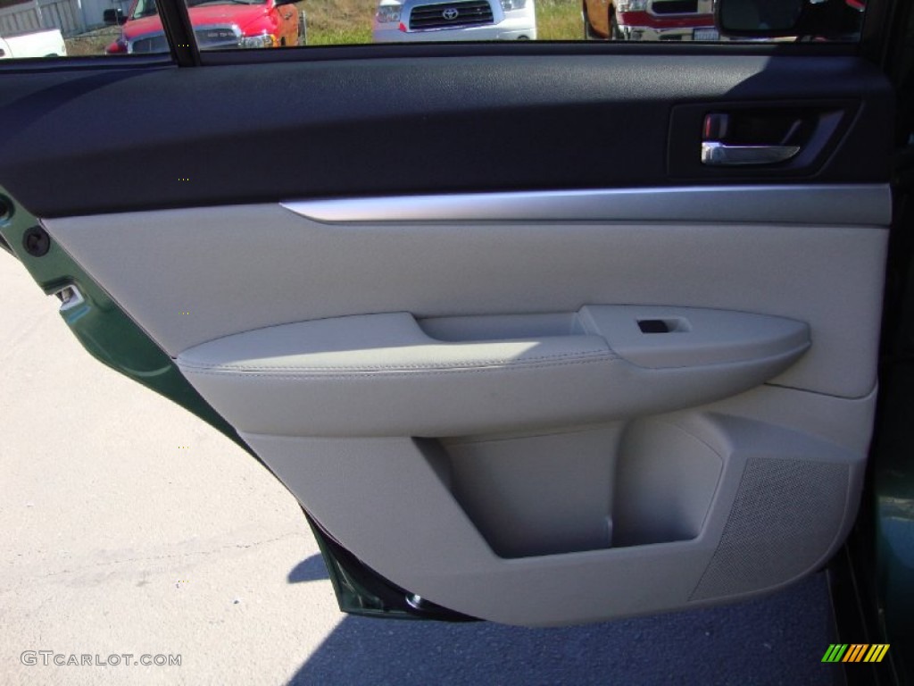 2011 Outback 2.5i Premium Wagon - Cypress Green Pearl / Warm Ivory photo #23