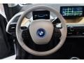 Giga Cassia Natural Leather & Carum Spice Grey Wool Cloth Steering Wheel Photo for 2015 BMW i3 #103231477